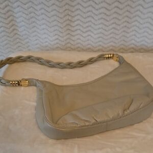 Morris Moskowitz Genuine Leather Elegant Cream Shoulder Bag.